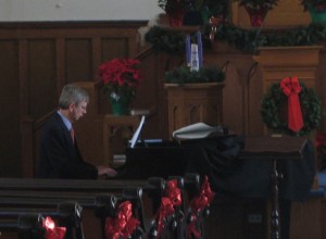 Bob at the piano