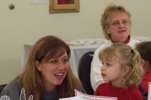 Singing Christmas carols