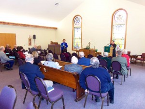We held a congregational meeting after worship to receive annual reports.